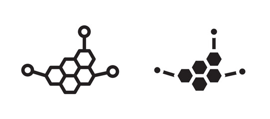 Hormones vector icon.