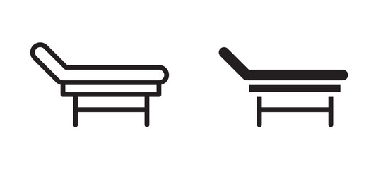 Stretcher vector icon.