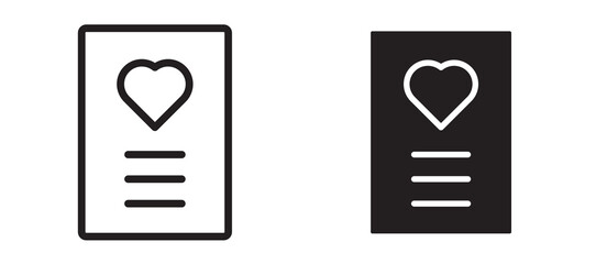 Wish list vector icon.