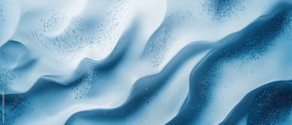 Aufkleber abstract waves in shades of blue, creating a serene and fluid visual effect.