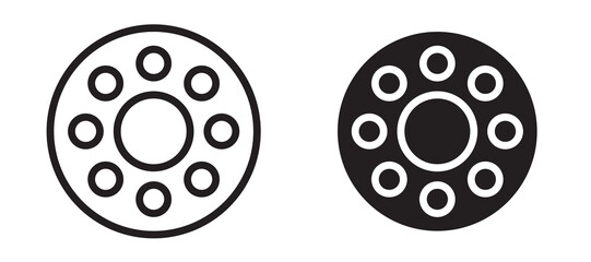Car bearing vector icon.
