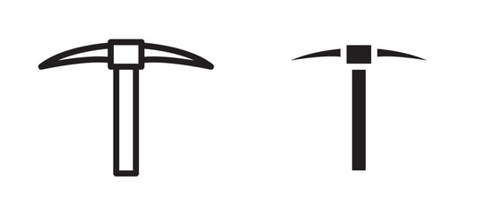 Pick axe vector icon.