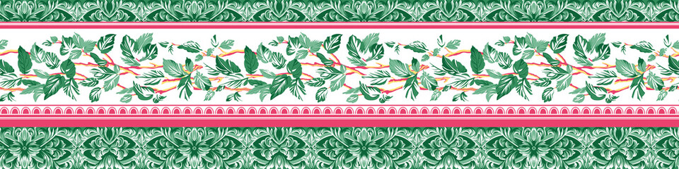 seamless beautiful wallpaper cards border design floral leaf vintage ornament Victorian geometric ethnic print paisley 