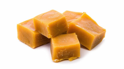 barfi indian sweet food dessert on white background