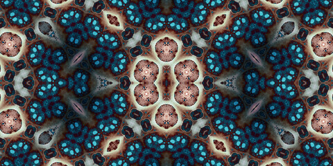 Seamless abstract pattern. The texture of the pattern is symmetrical. Endless pattern