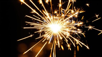 Fototapeta premium New Year's sparkler, fireworks on sticks