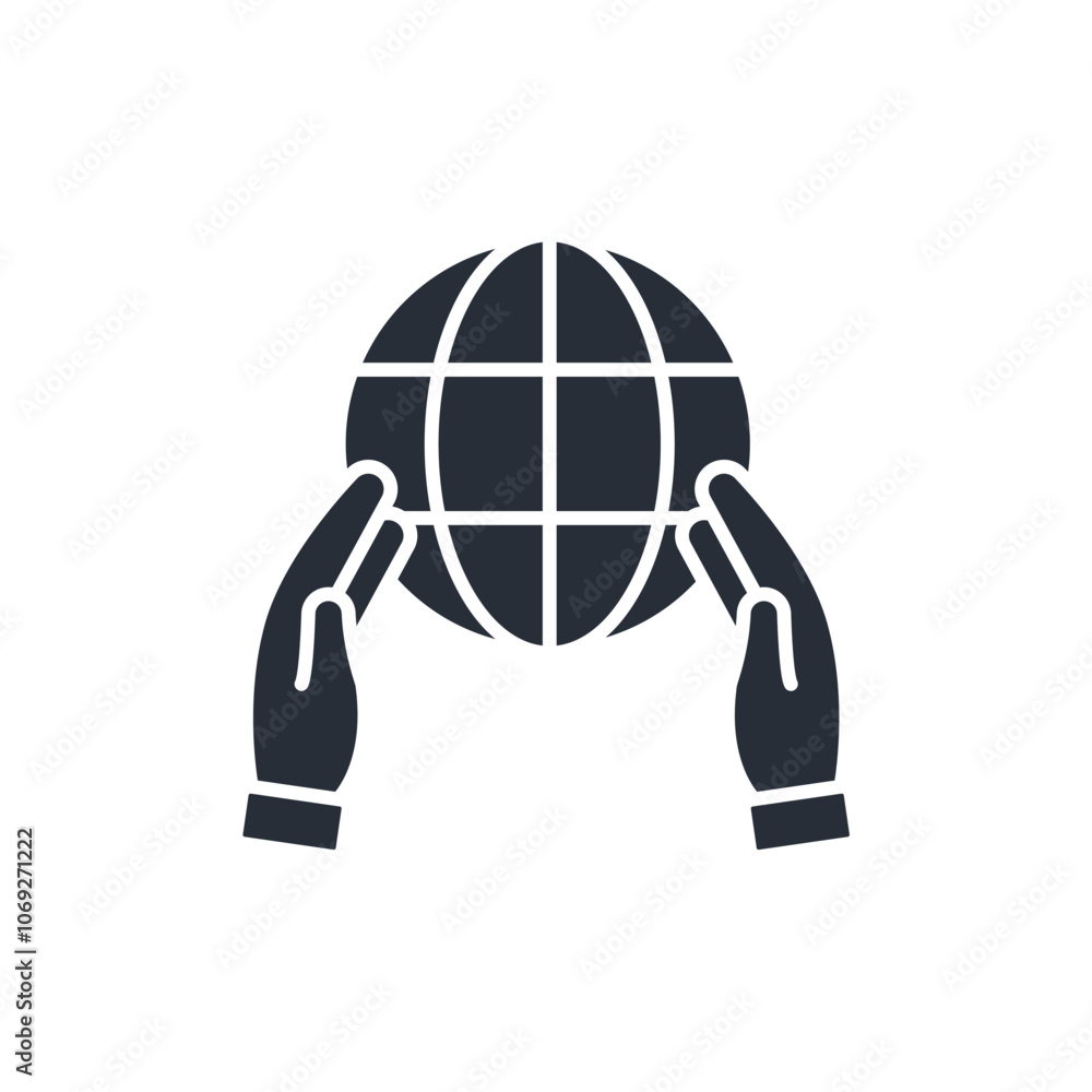 Poster responsibility icon. vector.editable stroke.linear style sign for use web design,logo.symbol illustr