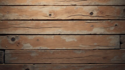 Naklejka premium wooden texture background, old and rustic wooden planks with visible grain and cracks, close-up view, centered composition, warm natural lighting, high-detail grain pattern, weathered and aged wood