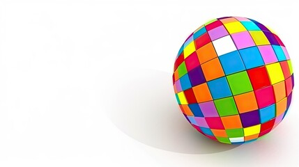 Obraz premium Colorful disco ball 