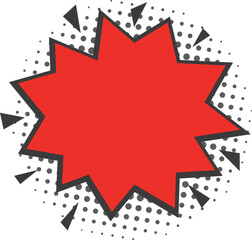 Sticker comic halftone