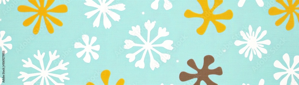 Poster create a festive atmosphere with a retro christmas background featuring colorful snowflakes