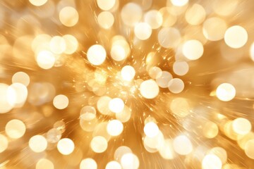 Obraz premium Vibrant abstract explosion of golden sparkling lights celebrating the warmth of the Christmas season