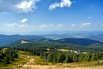 tourist shelter on the Miziowa hall on the slope of Pilsko mountain in the Beskids