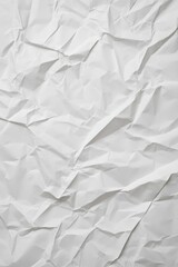 Obraz premium crumpled white paper texture background