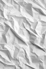 Obraz premium Crumpled white paper texture background
