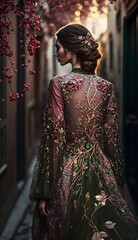 Fototapeta premium woman in traditional dress