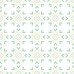 Illustration design of a colorful floral pattern on a white background - suitable for prints
