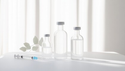 medical equipment and supplies on a white background