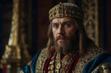 Obraz premium King Herod is in his palace. Bible stories.