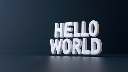 Greeting the world with a friendly message