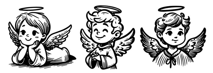 picture of an angel vector cute happy religion