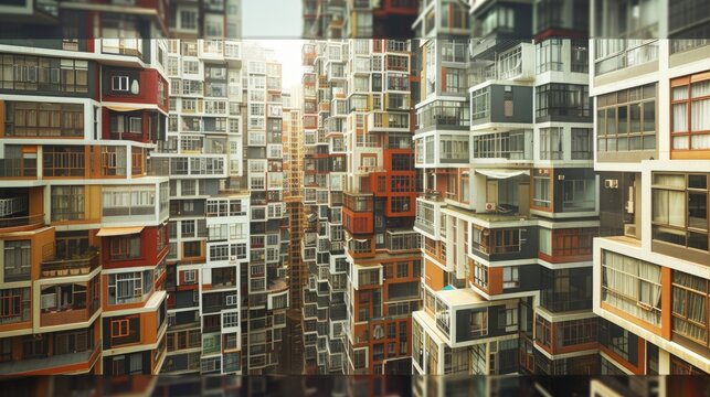 Modern urban living spaces highlight unique architectural design in high rise residential buildings