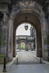 Fototapeta premium View of historic site Edinburgh street
