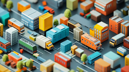 Fototapeta premium A collection of business models tailored for unique market needs.