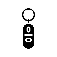 key finder accessory glyph icon vector. key finder accessory sign. isolated symbol illustration