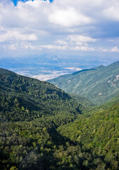 Fototapeta premium city view from the uludag mountain, bursa