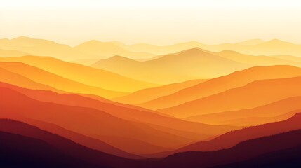 Gradient Layers of Sunset – Warm Abstract Horizon