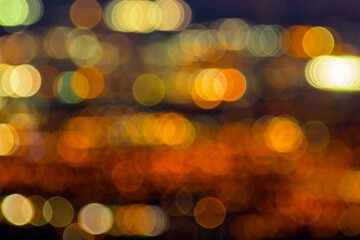 Background bokeh of colorful lights; abstract background