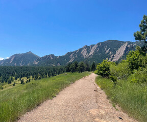 Fototapeta premium Boulder Colorado Flatiron Mountains 