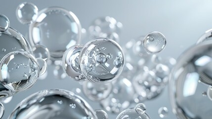 bubbles floating in the air