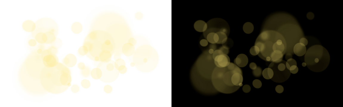 festive abstract effect of golden bokeh on a transparent and black background, festive decoration postcard, poster, greeting	