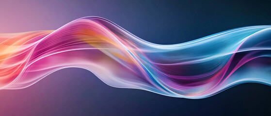 Abstract Colorful Wave Pattern Background Design