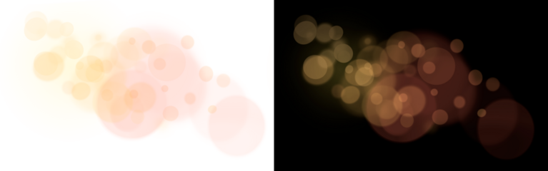 festive abstract effect of golden and red bokeh on a transparent and black background, festive decoration postcard, poster, greeting	