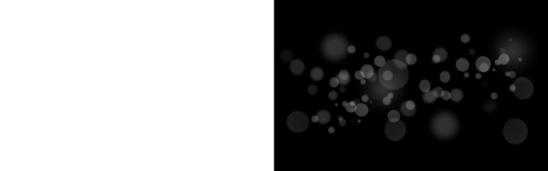 festive abstract effect of white bokeh on a transparent and black background, festive decoration postcard, poster, greeting	