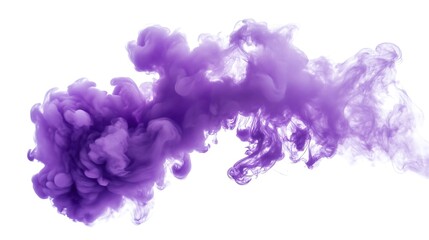 Obraz premium purple smoke white background