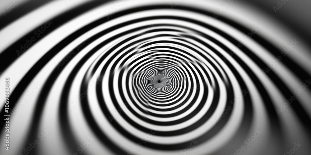 Poster a monochrome image of a spiral shape, great for abstract or minimalist designs