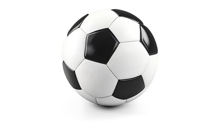 Fototapeta premium soccer ball on a white surface.