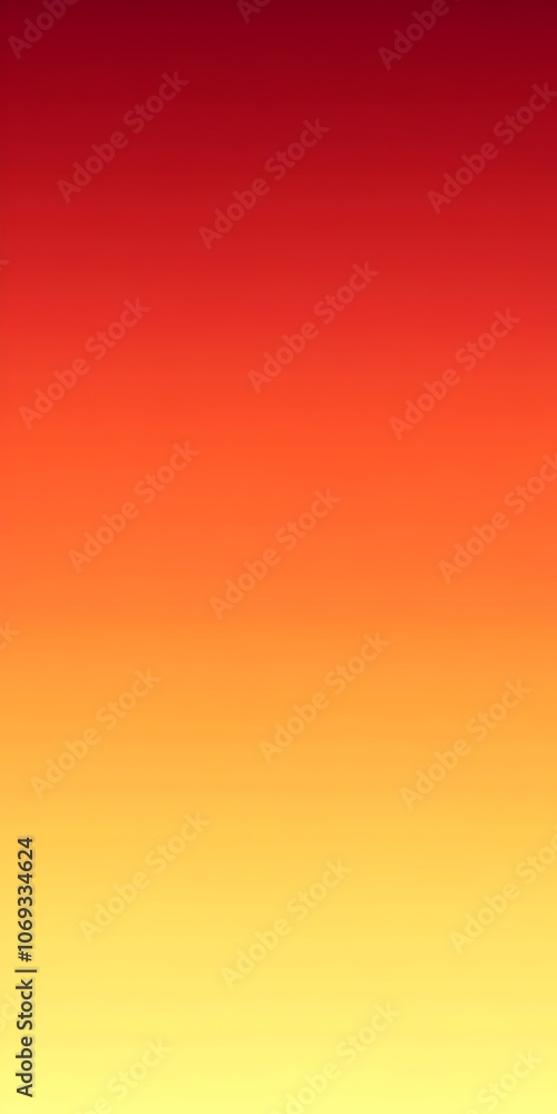 Poster a vibrant gradient background transitioning from deep red to bright yellow, evoking warmth and energ
