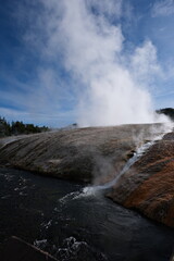 Obraz premium hot springs in Yellowstone 