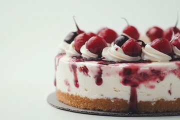 A sweet treat with juicy cherries on top