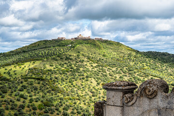 The Fort Nossa Senhora da Graca or Fort Conde de Lippe north of the city of Elvas in Alentejo,...