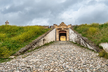 The Fort Nossa Senhora da Graca or Fort Conde de Lippe north of the city of Elvas in Alentejo,...