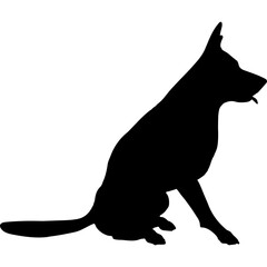 Dog clip art design on plain white transparent isolated background for card, shirt, hoodie, sweatshirt, apparel, card, tag, mug, icon, poster or badge