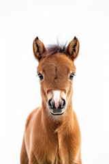 Obraz premium Cute Baby Horse Foal Portrait
