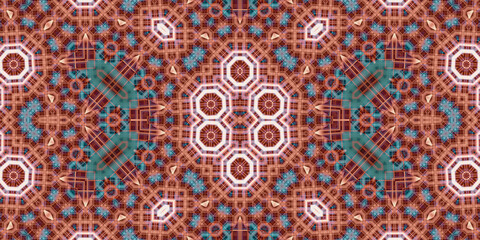 Seamless abstract pattern. The texture of the pattern is symmetrical. Endless pattern