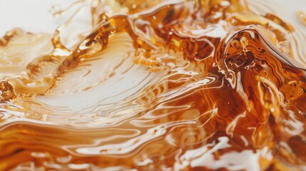 A close-up shot of a clear liquid on a white surface, useful for scientific or educational purposes